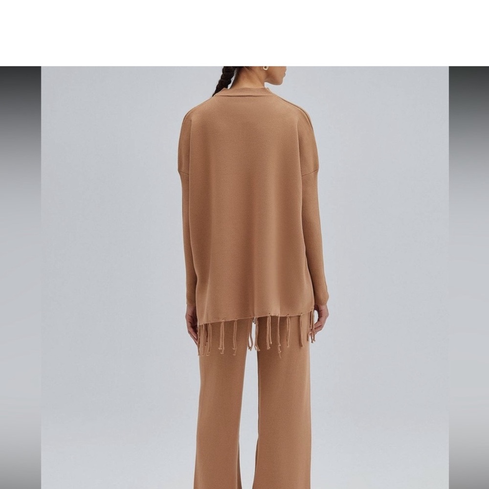 38 Salon Designer Privé Fringed Sweater Trousers Knit Set set - Picture 5 of 6